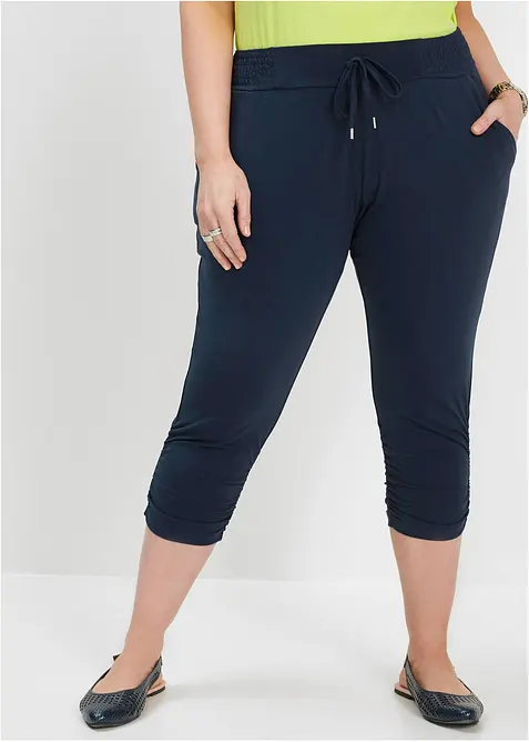 Jersey broek van katoenmix, bonprix