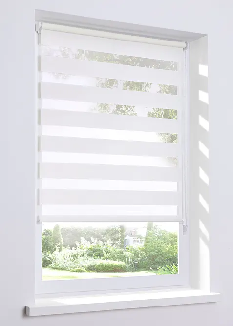 Duo rolgordijn, effen, bonprix