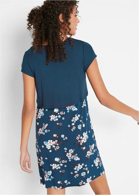 Gebloemde zwangerschapsjurk / voedingsjurk van jersey, bonprix