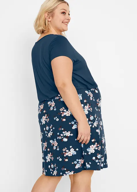 Gebloemde zwangerschapsjurk / voedingsjurk van jersey, bonprix