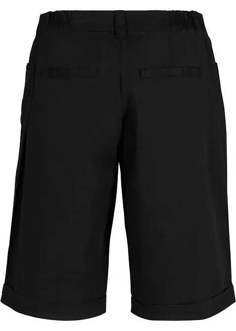 Katoenen papertouch bermuda met comfortband, bonprix
