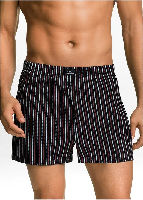 Wijde jersey boxershorts met katoen (set van 3), bonprix