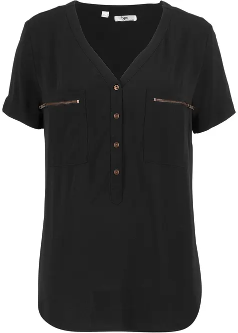 Viscose blouse, korte mouw, bonprix