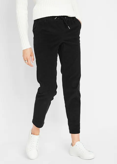Corduroy broek met comfortabele tailleband, bonprix