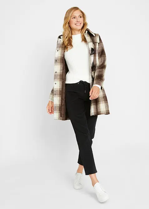 Corduroy broek met comfortabele tailleband, bonprix