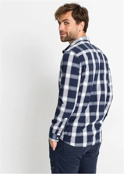 Overhemd van puur katoen met lange mouwen, bonprix