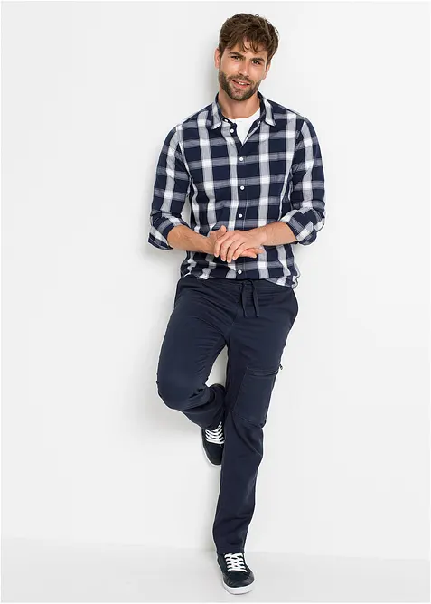 Overhemd van puur katoen met lange mouwen, bonprix