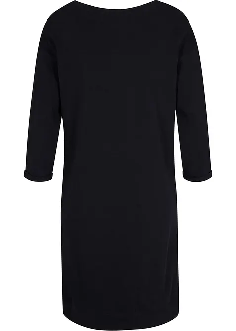 Sweatjurk, 3/4 mouwen, binnenkant zacht geruwd, bonprix