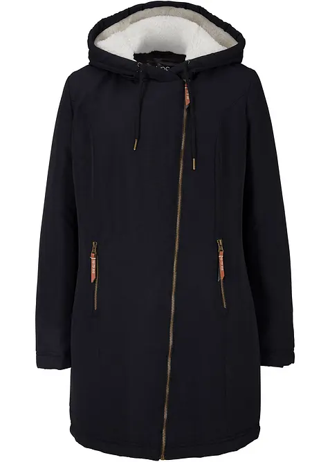 Jas met teddy, gevoerd, bonprix