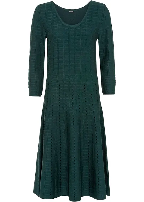 Gebreide jurk in een soepele viscosemix, bonprix