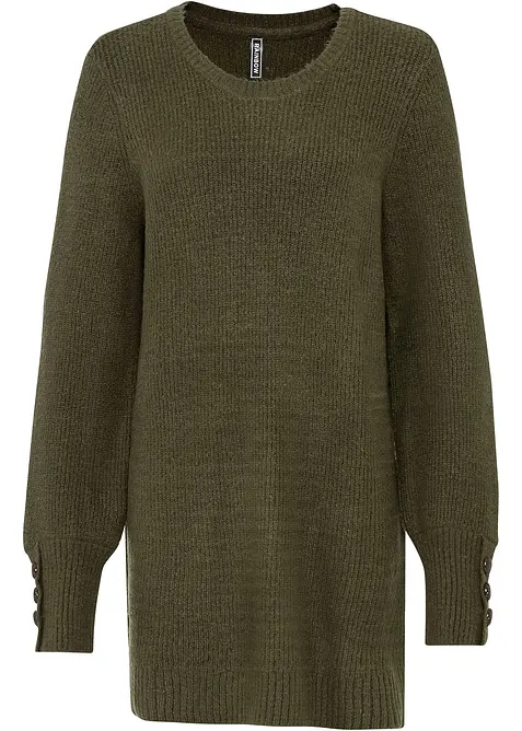 Lange trui met knopen, bonprix