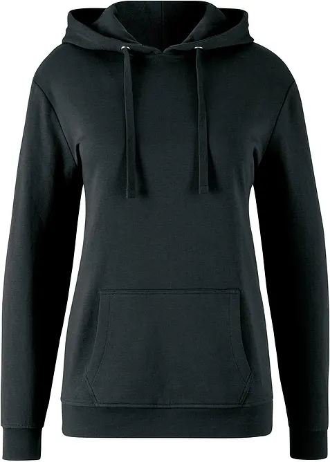 Basic hoodie van zacht frott&eacute;, bonprix