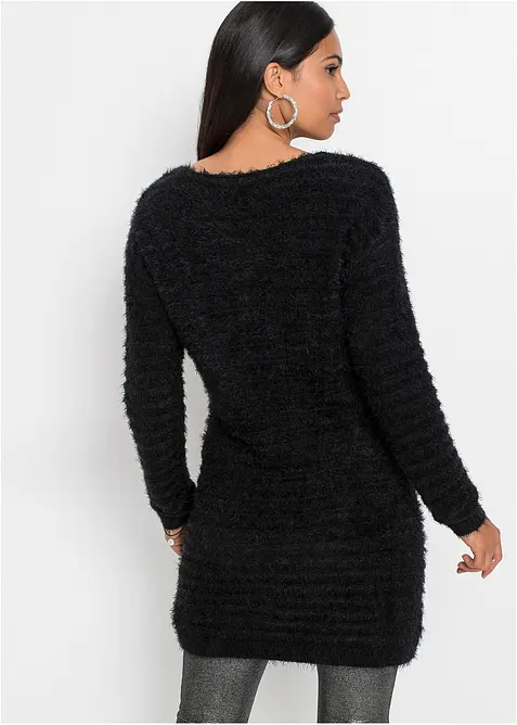 Lange fluffy trui, bonprix