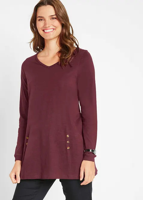 Longshirt van puur katoen, bonprix