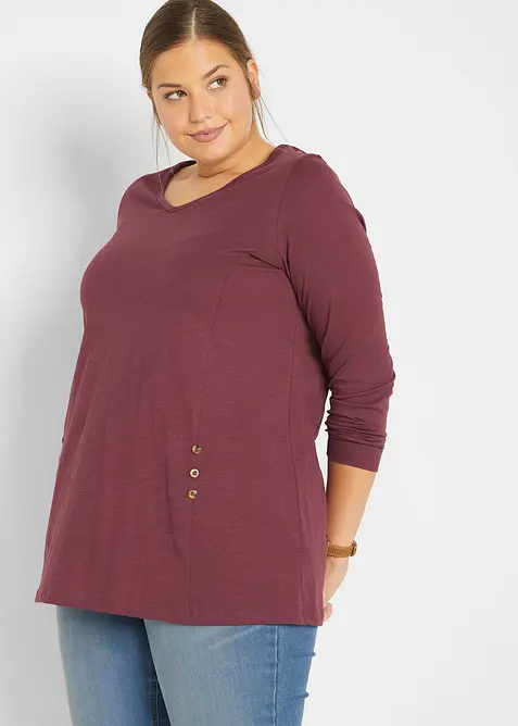 Longshirt van puur katoen, bonprix