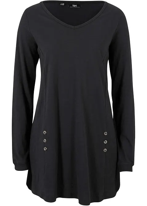 Longshirt van puur katoen, bonprix