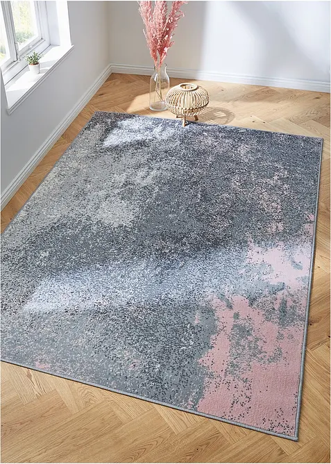 Vloerkleed met gemarmerd patroon, bonprix