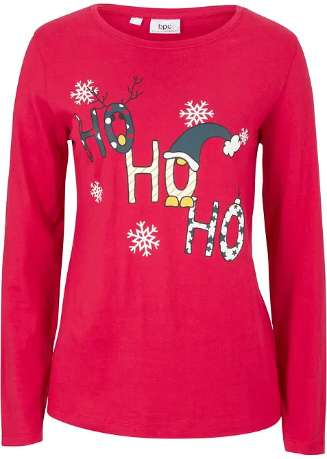 Longsleeve met kerstprint, bonprix