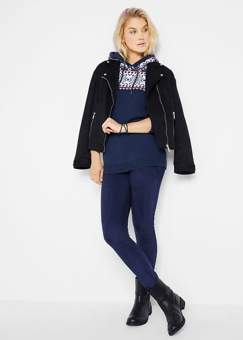 Hoodie met Noors patroon, bonprix