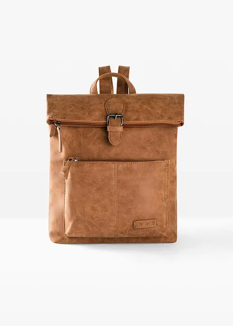 Rugzak met vak aan de buitekant en gesp detail, bonprix