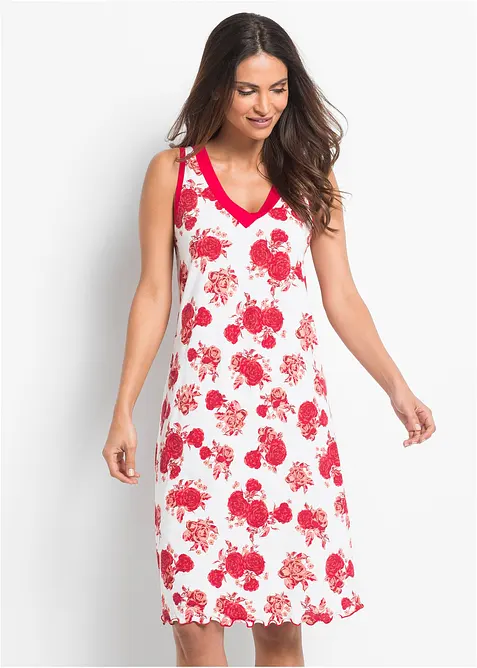 Kort nachthemd in een zachte viscosemix, bonprix