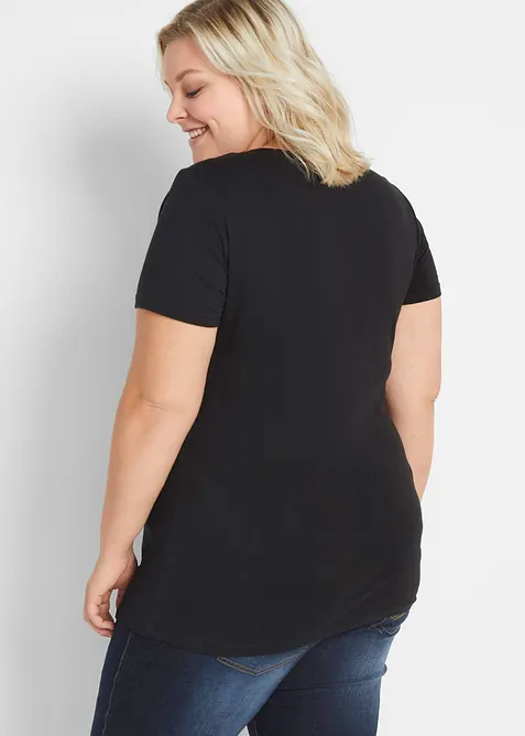 2-in-1 zwangerschapsshirt / voedingsshirt (set van 2), bonprix