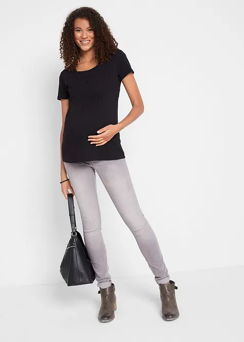 2-in-1 zwangerschapsshirt / voedingsshirt (set van 2), bonprix