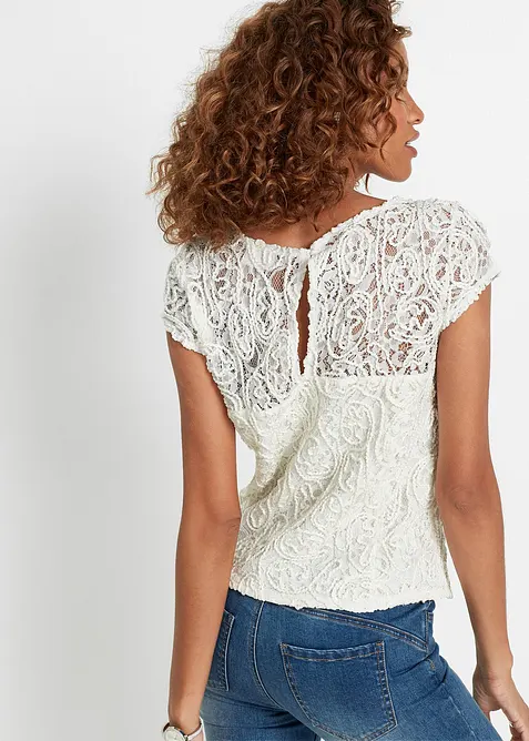 Blouse van koordkant, bonprix