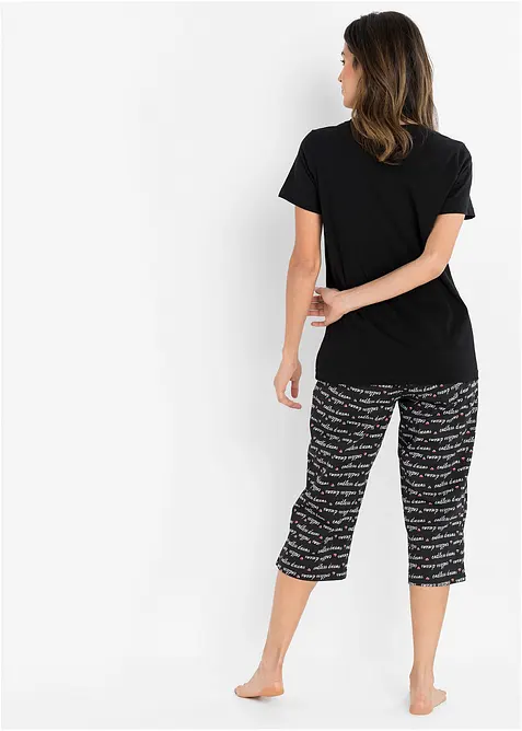 Capri pyjama van puur katoen, bonprix