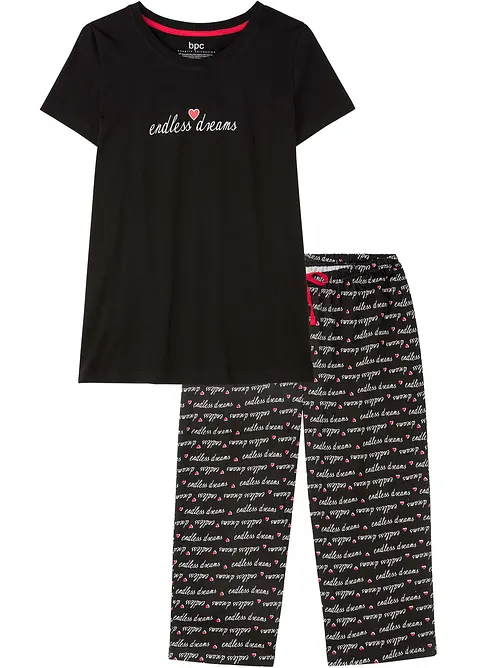Capri pyjama van puur katoen, bonprix