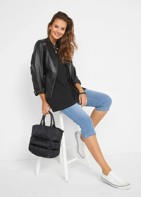 Lange top in een viscosemix, bonprix