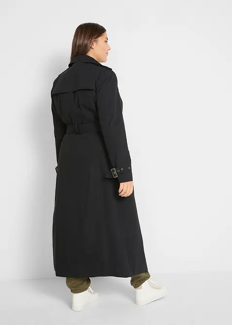 Lange trenchcoat met een ceintuur, bonprix