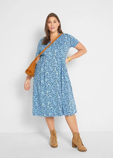 Midi jurk van katoen-jersey, bonprix