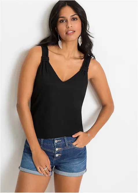 Jersey top van viscose, bonprix