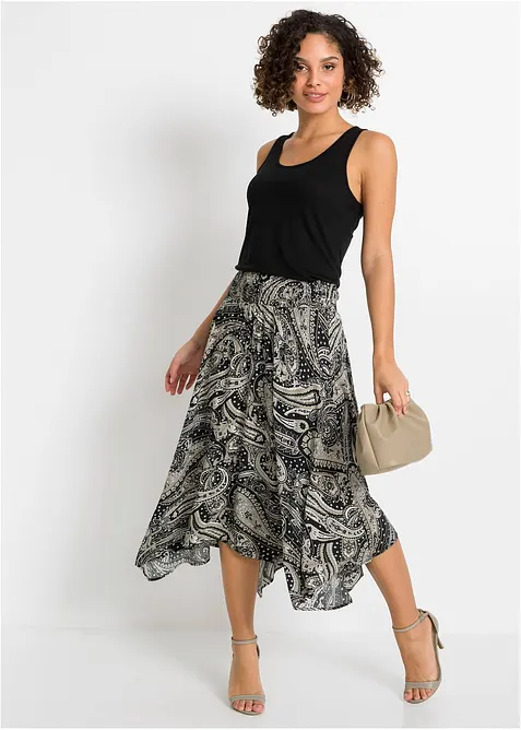 Rok van pure viscose, bonprix