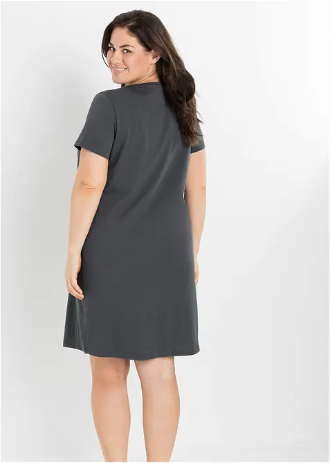 Kort nachthemd (set van 2) van biologisch katoen, bonprix