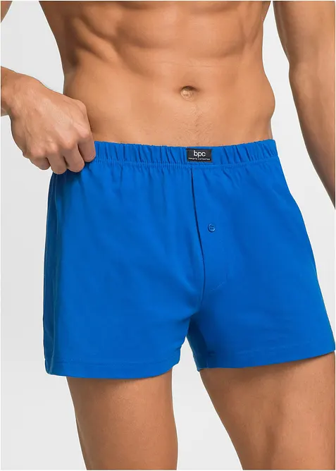 Wijde jersey boxershorts met katoen (set van 3), bonprix
