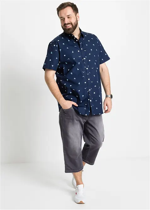 Overhemd met korte mouwen van katoen, bonprix