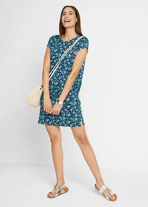 Shirtjurk van katoen met splitten opzij (set van 2), bonprix