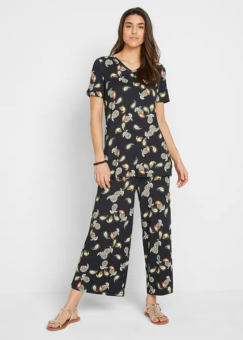 Shirt en culotte in een soepele viscosemix (2-dlg. set), bonprix