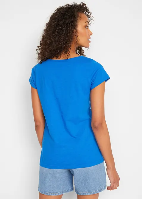 Shirt van effectgaren, korte mouw, bonprix