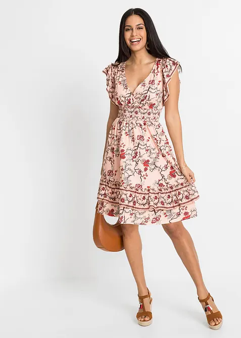 Gedessineerde jersey jurk, bonprix