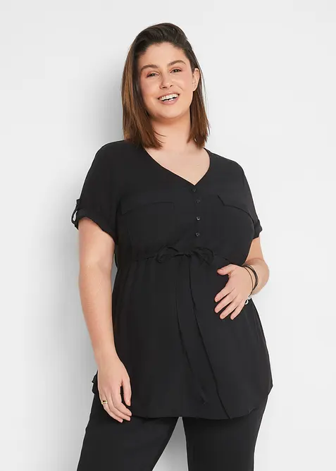 Zwangerschapsblouse/voedingsblouse van viscose, bonprix