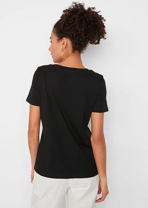 T-shirt van puur katoen (set van 2), bonprix