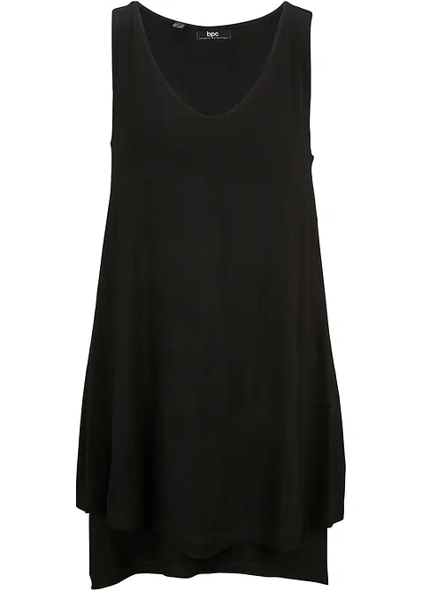 Dubbellaagse longtop in een viscosemix, bonprix