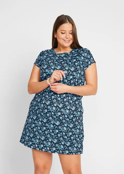 Shirtjurk van katoen met splitten opzij (set van 2), bonprix