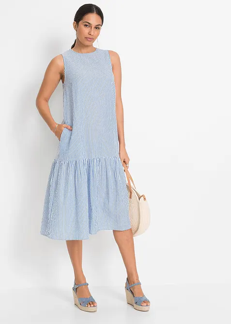 Midi jurk in A-lijn, bonprix