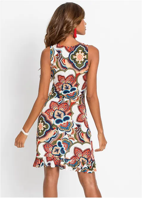 Mini jurk met volants, bonprix