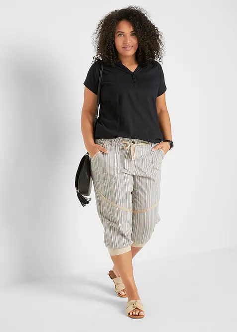 Katoenen shirt, korte mouw, bonprix