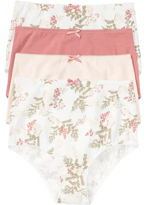 Tailleslip (set van 4), high waist, bonprix
